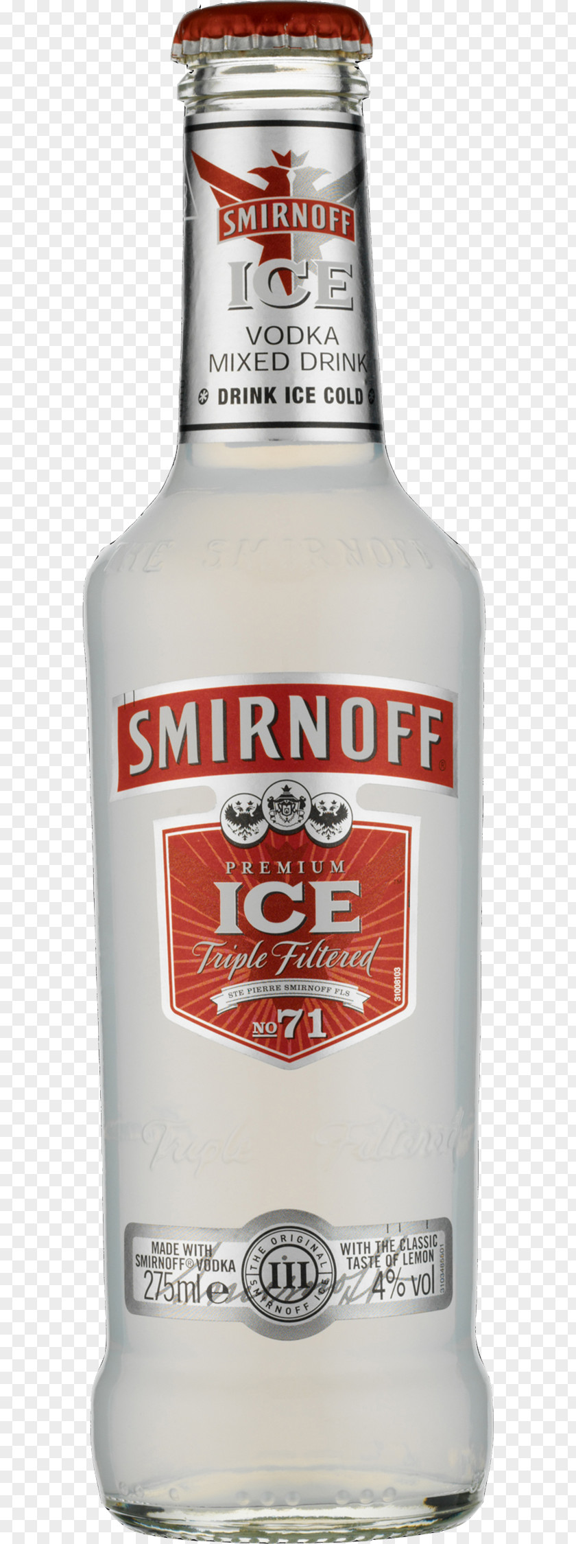 Smirnoff Ice Liqueur Vodka Tennessee Whiskey PNG