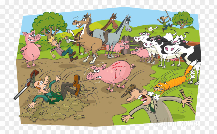 Cattle Fauna Ecosystem Cartoon PNG Cartoon, Girl cartoon illustration clipart PNG