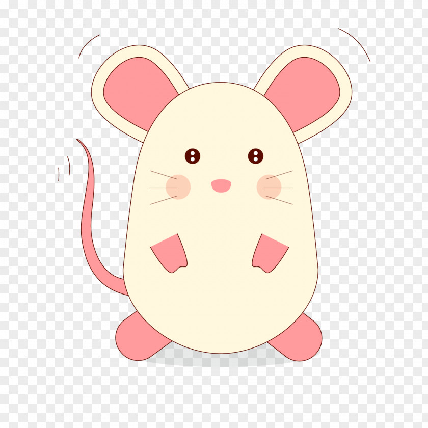 Cute Cartoon Mouse Vector PNG
