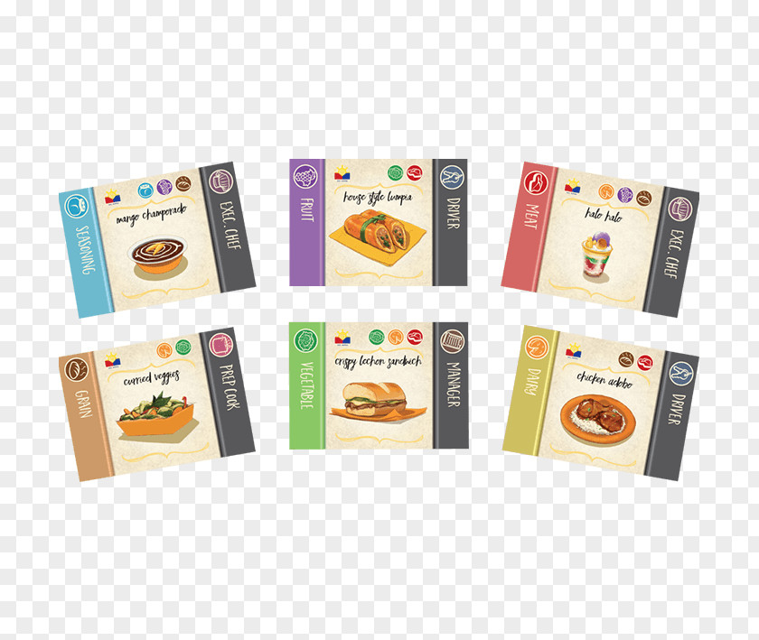 Painted Meal Cards Card Game Food Truck PNG