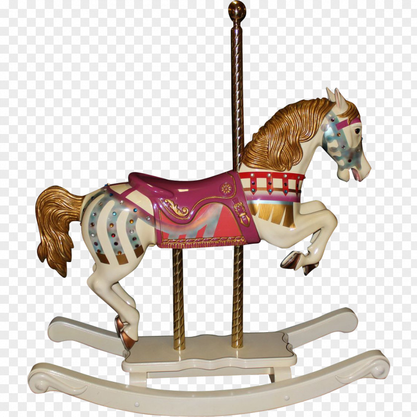 Rocking Horse Amusement Park Pony Halter Carousel PNG