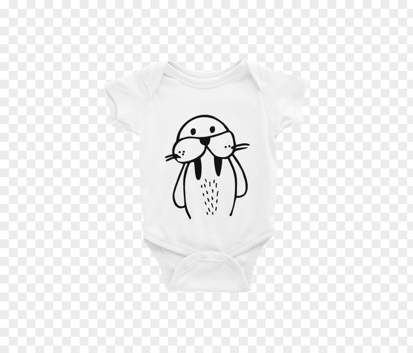Wally Walrus T-shirt Shoulder Baby & Toddler One-Pieces Sleeve Bluza PNG