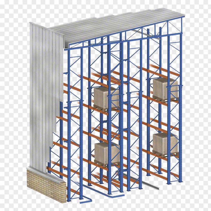 Warehouse Pallet Racking Building Architectural Engineering PNG
