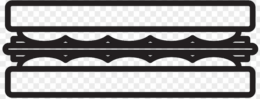M Line Angle Font Car Black & White PNG