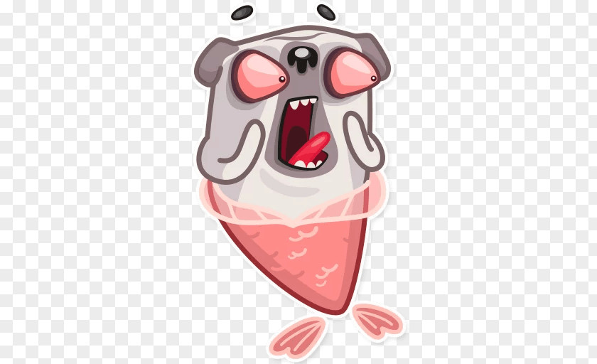 Pug Sticker Food Telegram VKontakte PNG