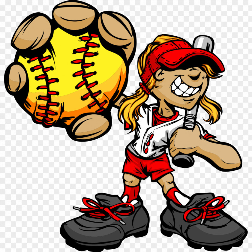 Tennis Cartoon Character Fastpitch Softball Baseball Clip Art PNG