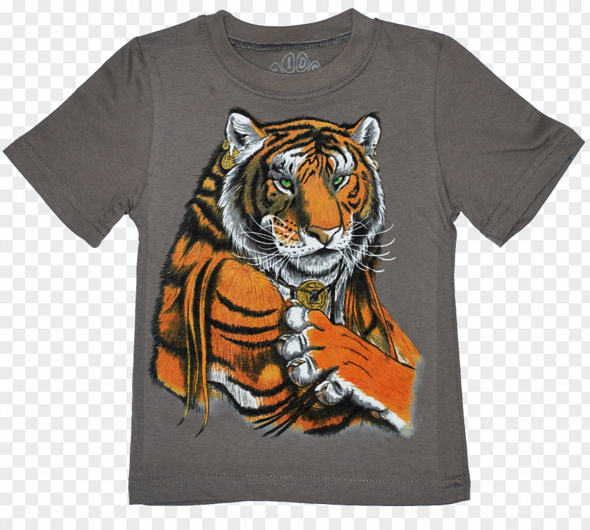 Tiger T-shirt Big Cat Sleeve PNG