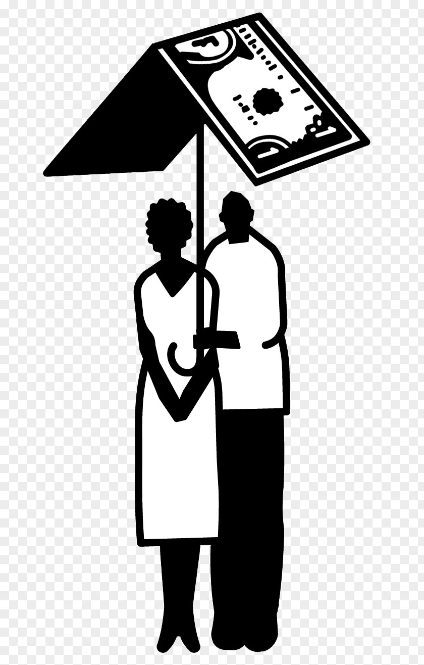Underwater Umbrella Wealth Black And White Family Clip Art PNG