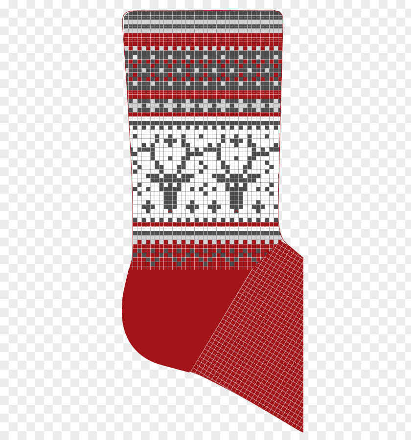 Christmas Stocking Pattern Knitting Crochet Fair Isle PNG