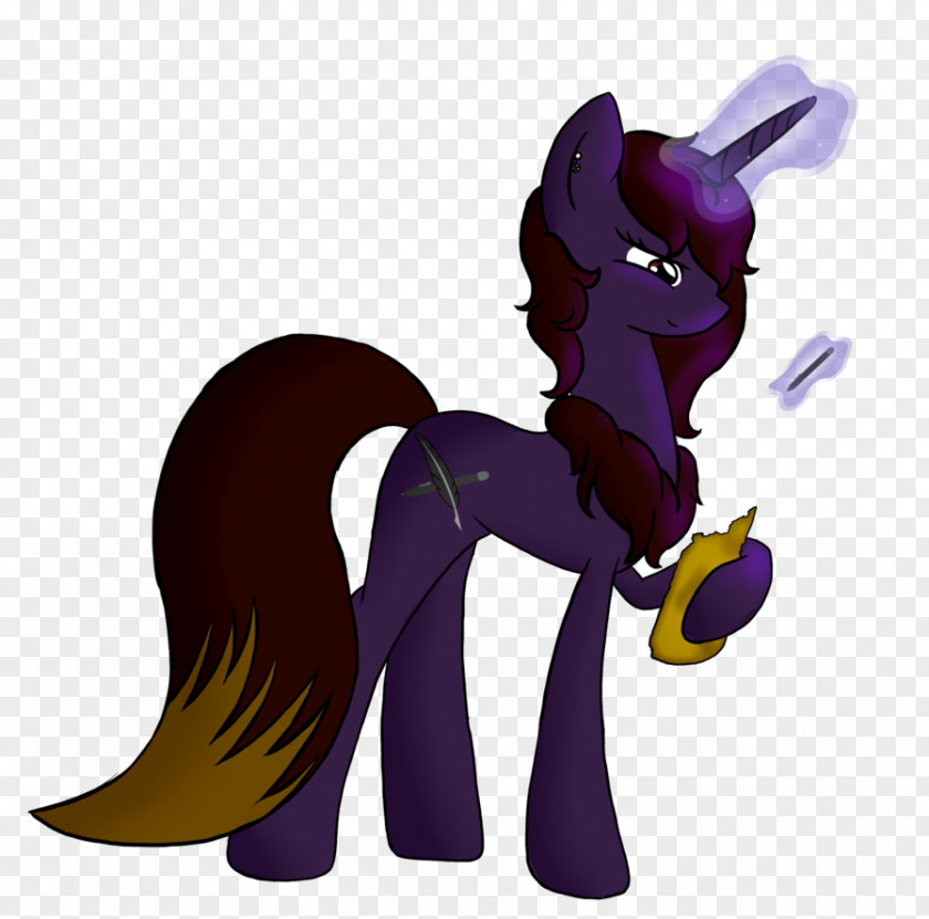 Horse Legendary Creature Purple Supernatural Cartoon PNG