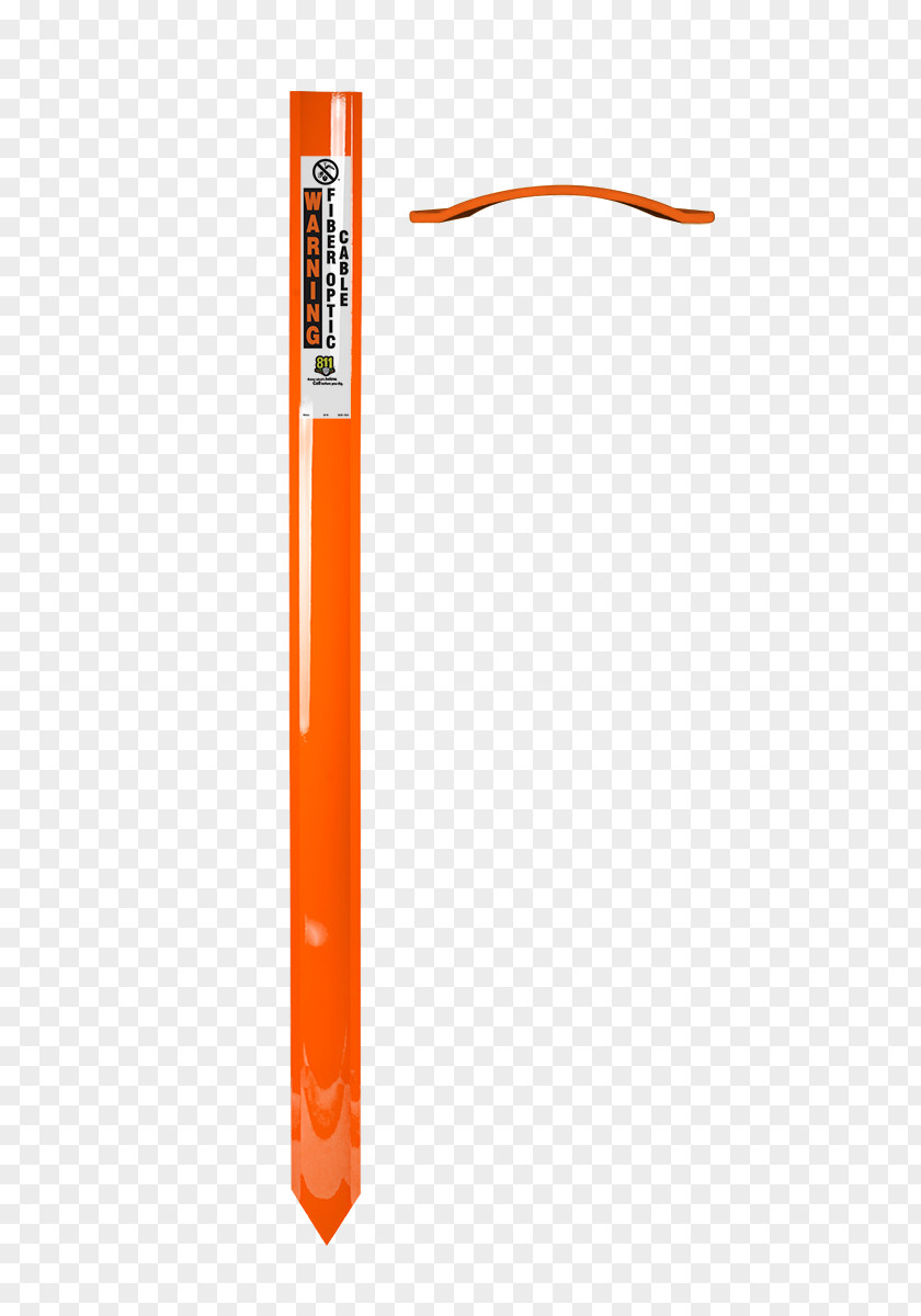 Orange Curve Rail Transport Fiberglass Marker Pen Natural Gas PNG