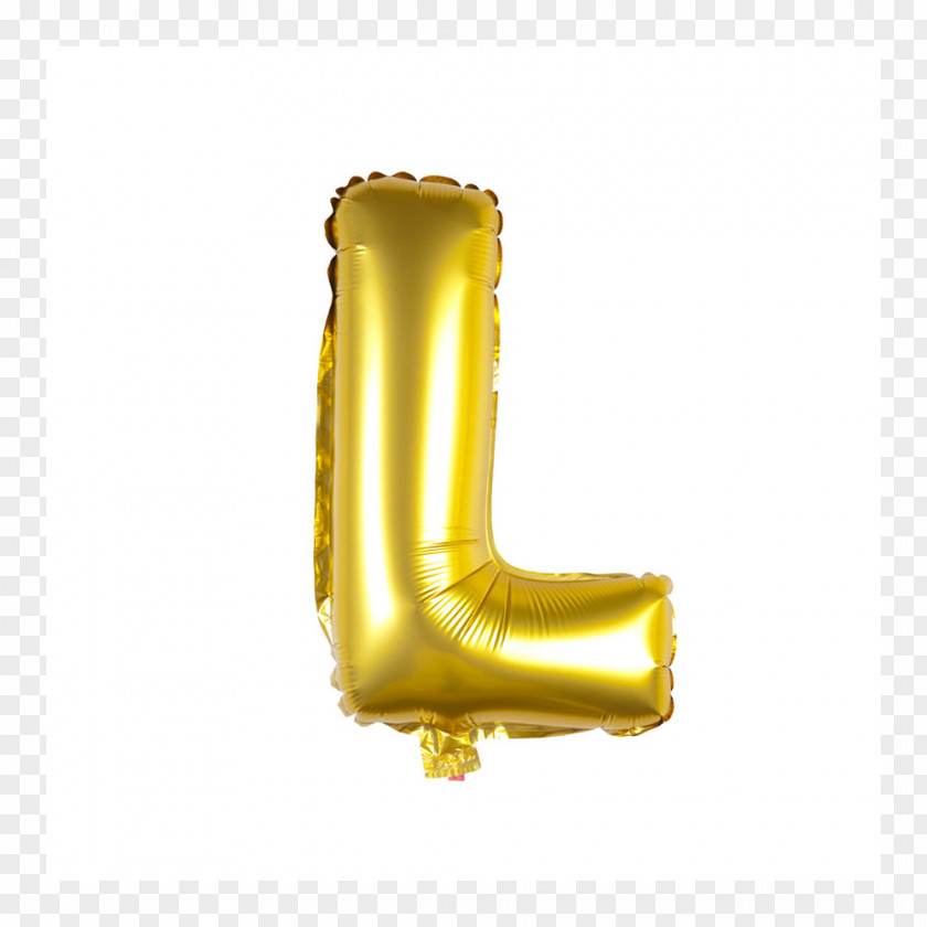 Balloon Toy Inflatable Letter Gold PNG