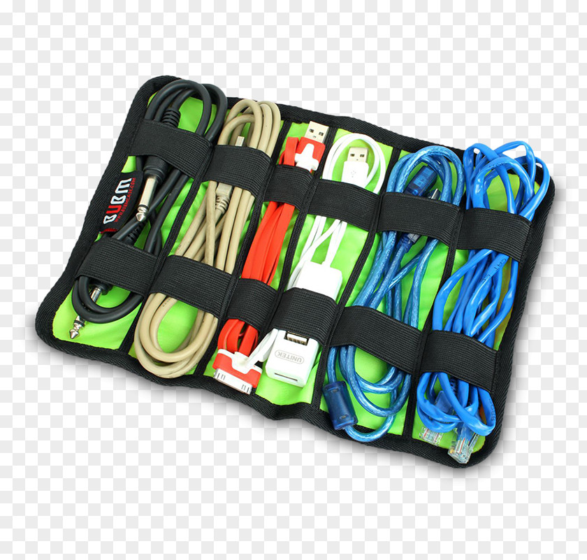 Cable Organizer Management BUBM Travel Gear Electronics Accessories Storage Bag (Blue) Electrical Universal PNG