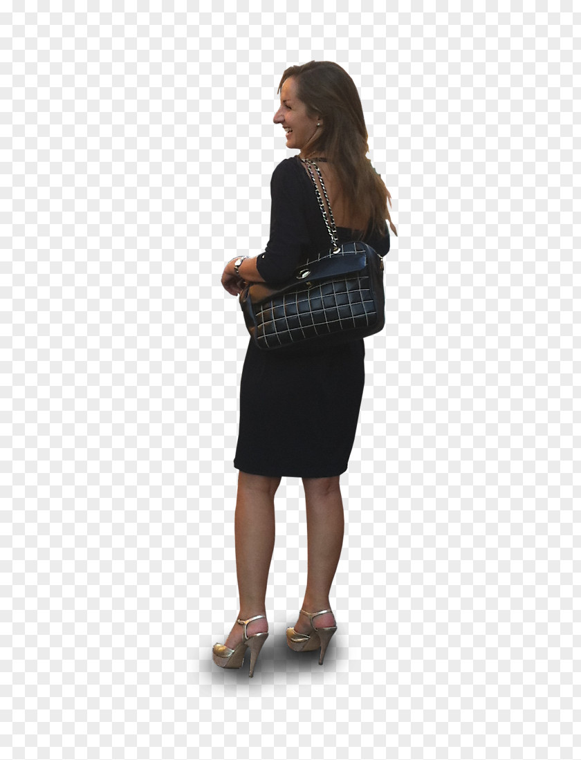 Fashion People Little Black Dress Sleeve Shoulder Skirt Shoe PNG