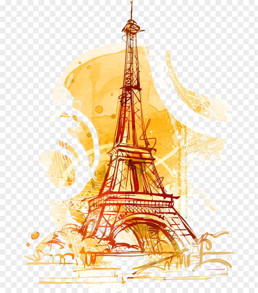Vector Illustration Of The Eiffel Tower Statue Liberty Arc De Triomphe Chrysler Building PNG