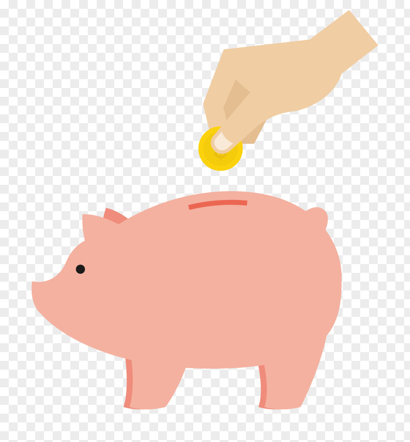 Vector Hand To Throw Coins Piggy Bank Money PNG