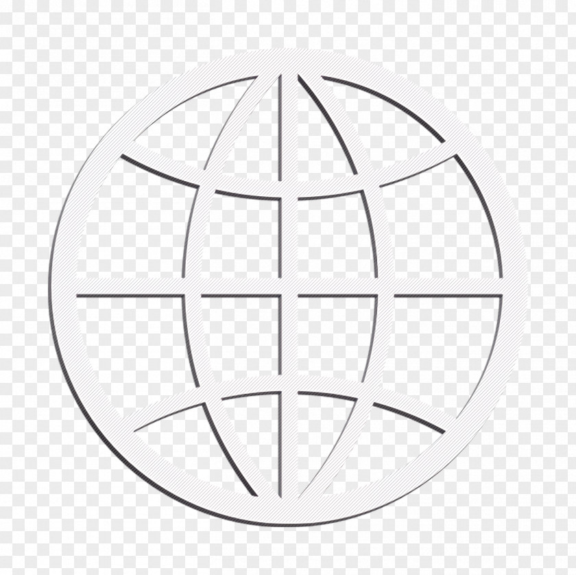 Blackandwhite Emblem Earth Icon Language Planet PNG