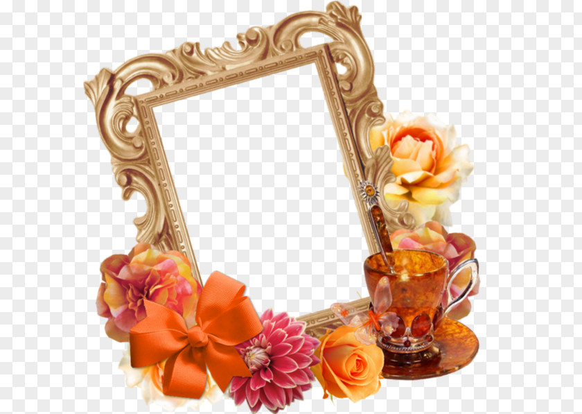 Flower Frame Picture Mirror PNG