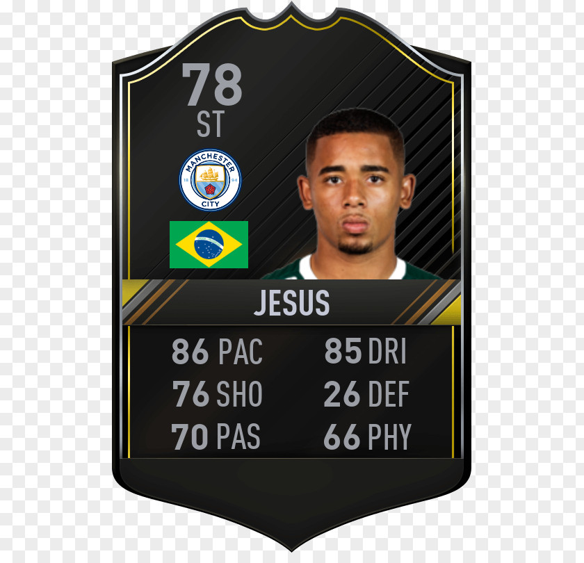 Gabriel Jesus Mario Balotelli FIFA 17 18 16 Football Player PNG