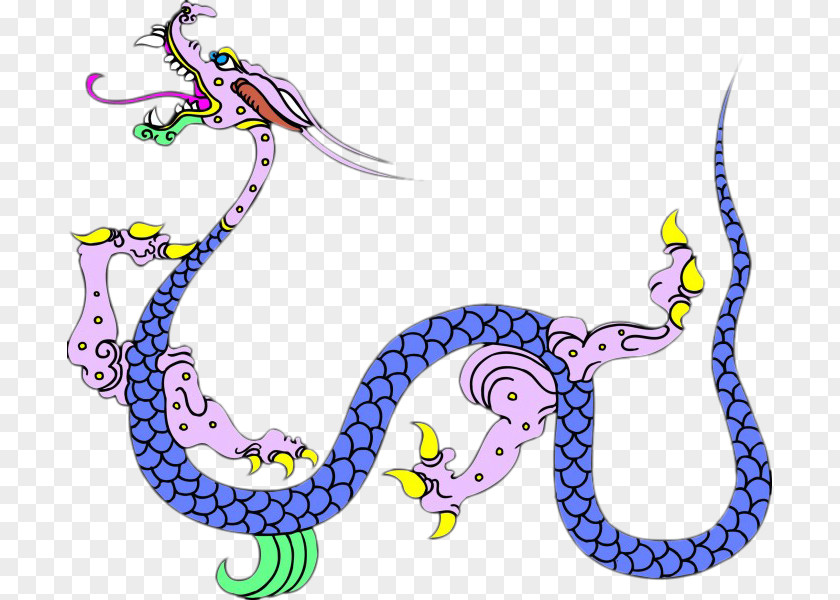Hand-painted Dragon China Chinese Traditional Characters PNG