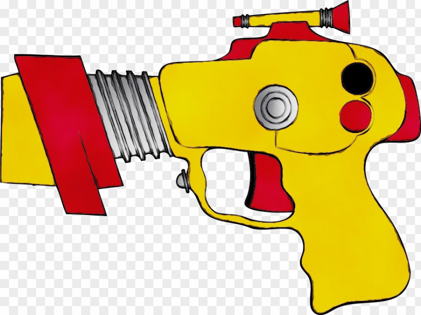 Laser Guns Trigger Watercolor Background PNG
