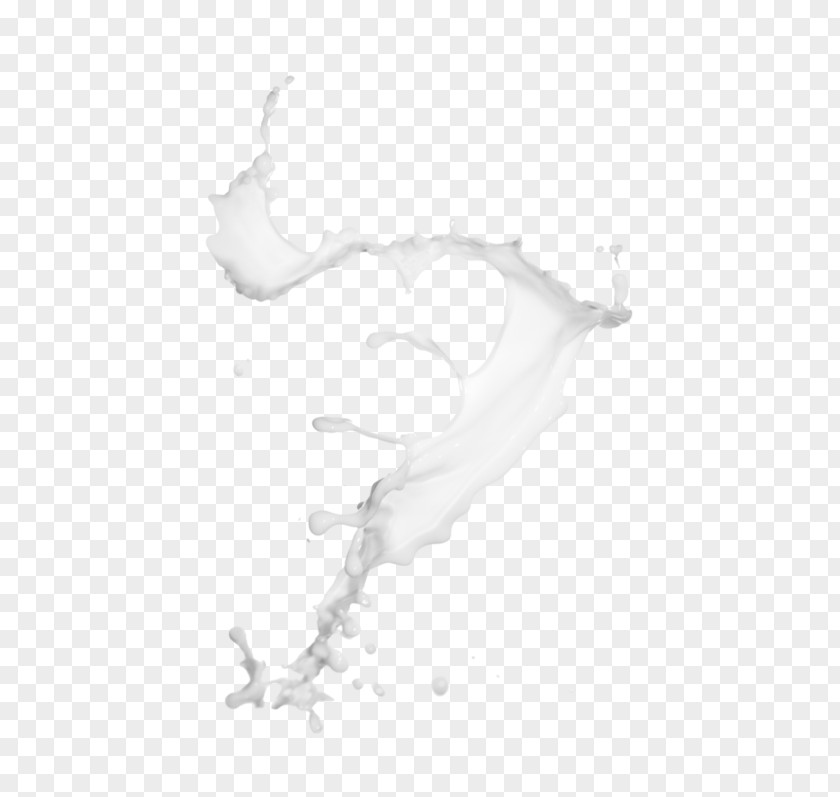 Milk Splashed Black And White Editing PNG