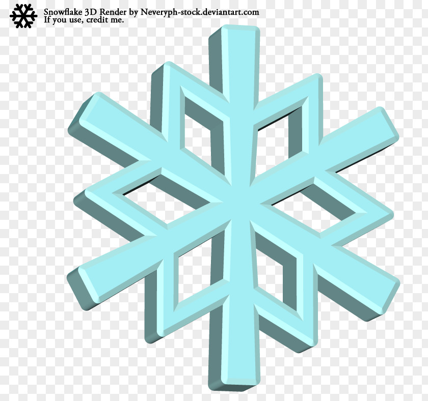 Snowflake Image 3D Rendering Computer Graphics PNG