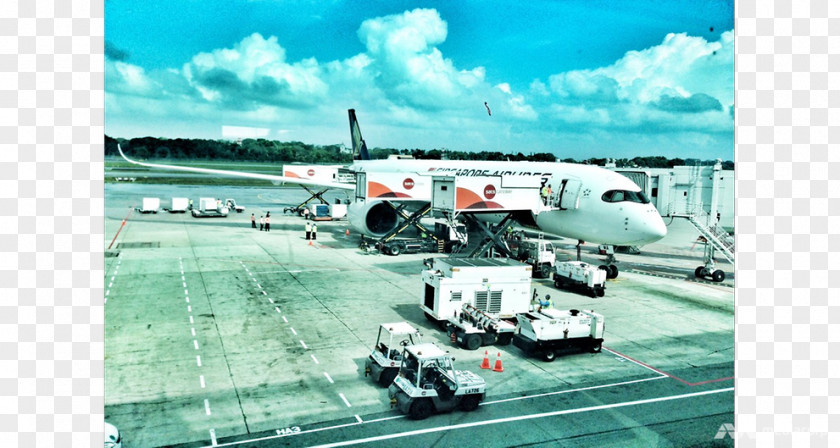 Changi Airport Wide-body Aircraft Air Travel Airline Narrow-body PNG