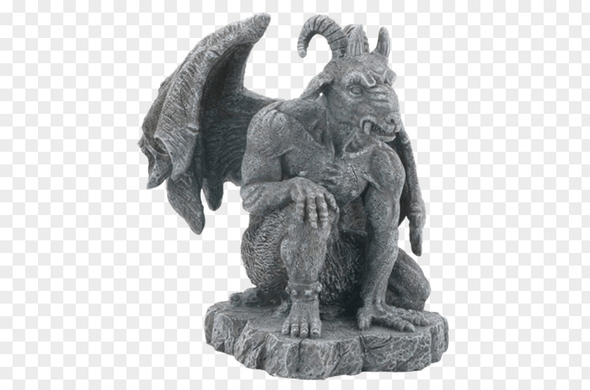 Demon Gargoyle Statue Sculpture Figurine PNG