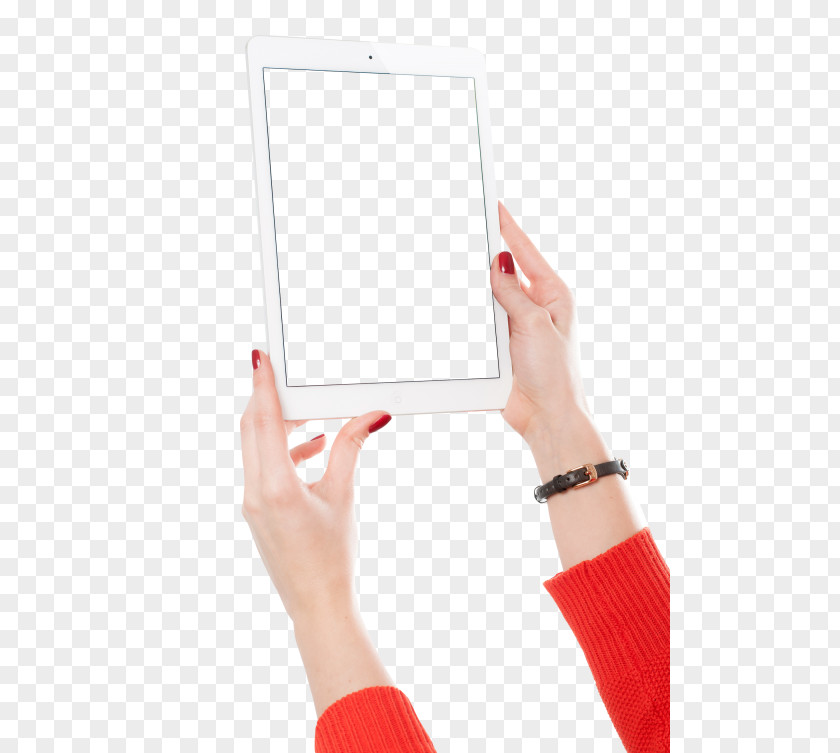 Hand-painted Girls IPad Air Woman Gesture Computer PNG