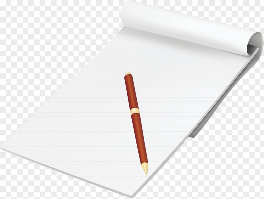 Pencil Paper Notebook Clip Art PNG