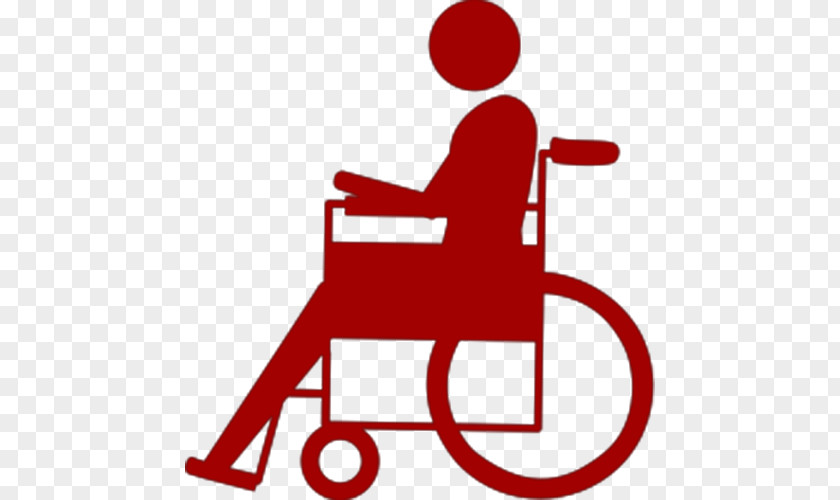 Red Villain Wheelchair Logo The Noun Project PNG
