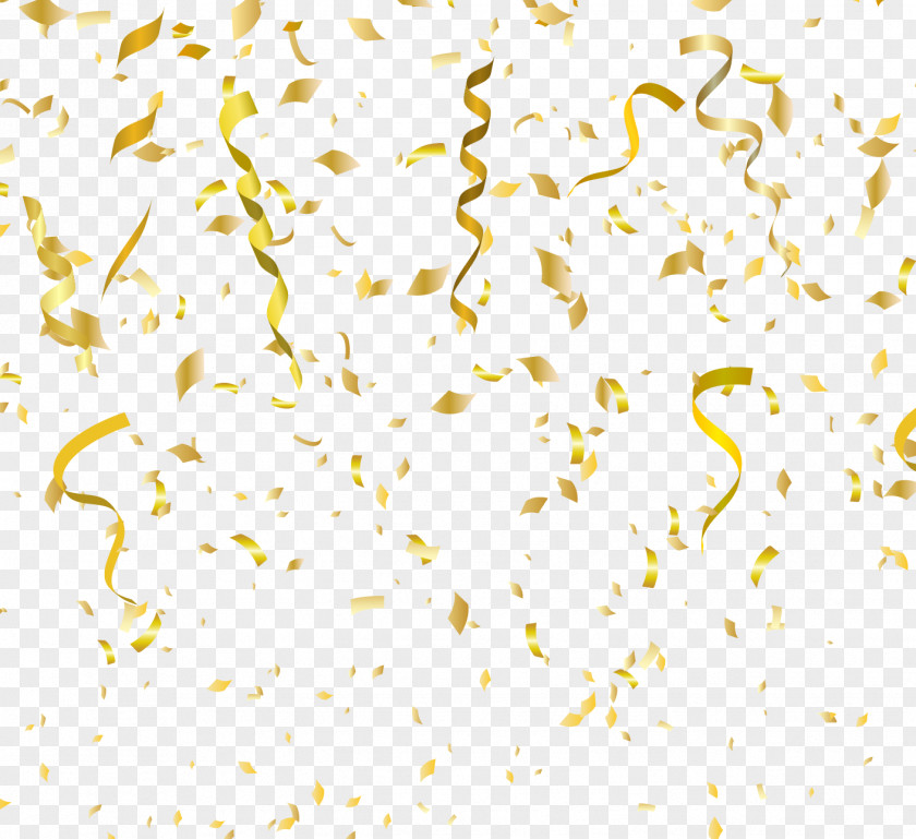 Vector Painted Golden Fireworks Floating Confetti Cracker Paper Birthday Cake Party Christmas PNG