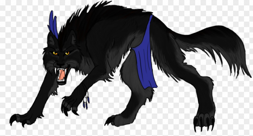 Werewolf Gray Wolf Demon Black And White PNG