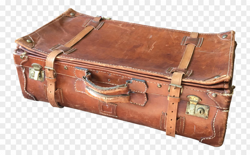 Bag Trunk Baggage Suitcase Leather PNG