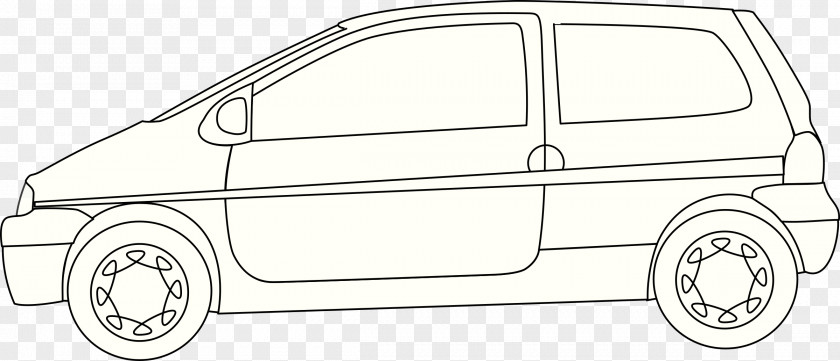 Car Outline Renault Twingo Drawing Peugeot PNG