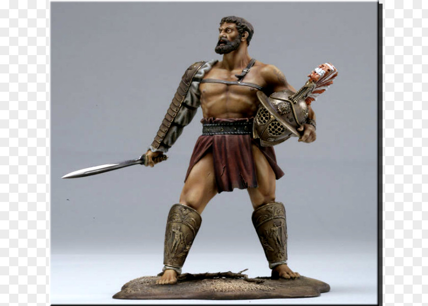Gladiator Sparta Figurine Battle Of Thermopylae Sculpture PNG