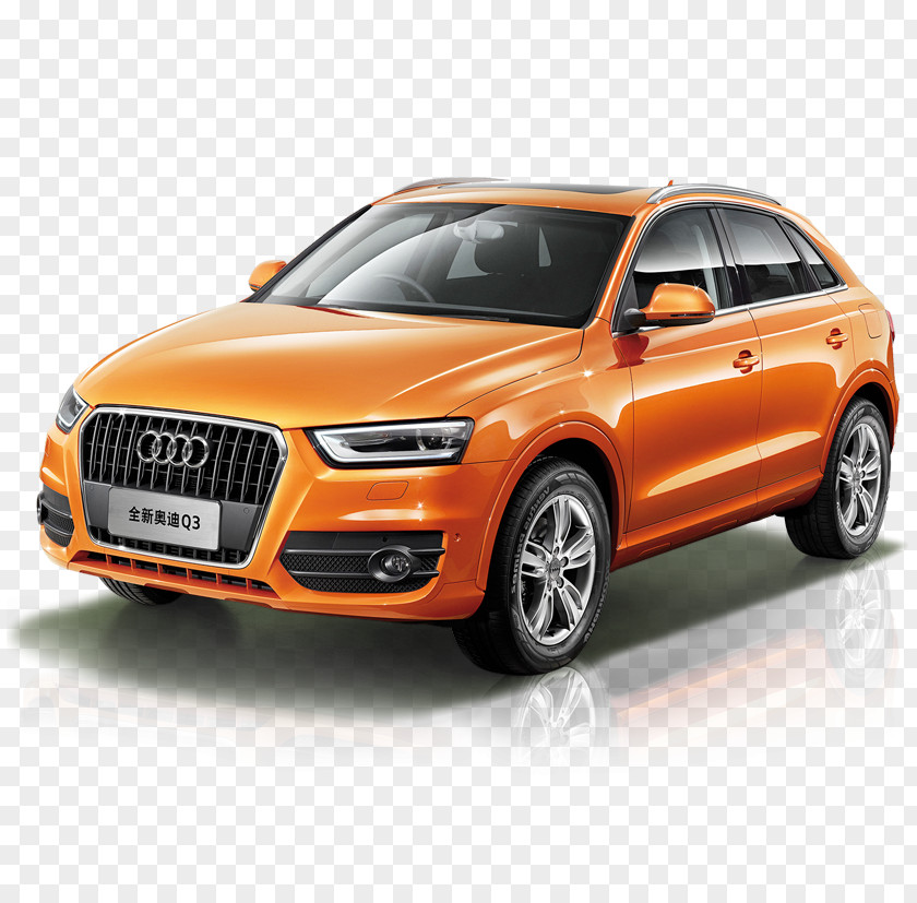 Orange Audi Car Sport Utility Vehicle Luxury Loan PNG