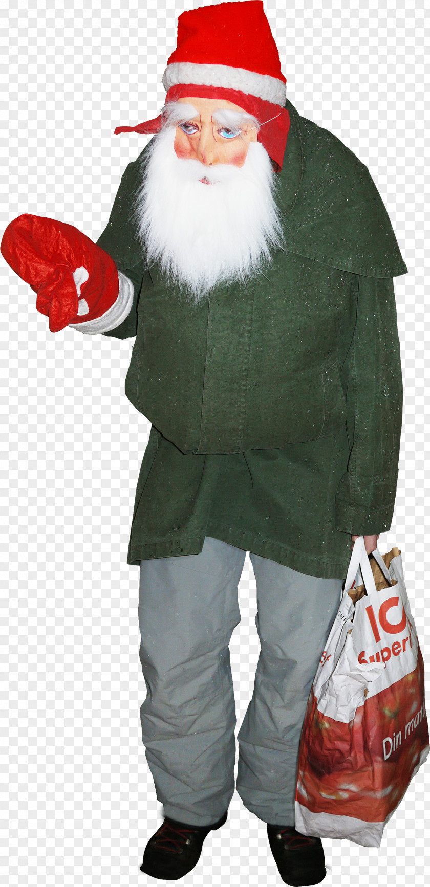 Santa Claus Christmas Costume Facade PNG