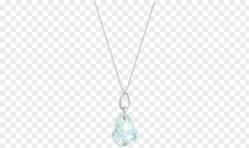 Swarovski Jewelry Women Emerald Necklace Locket Silver Chain PNG