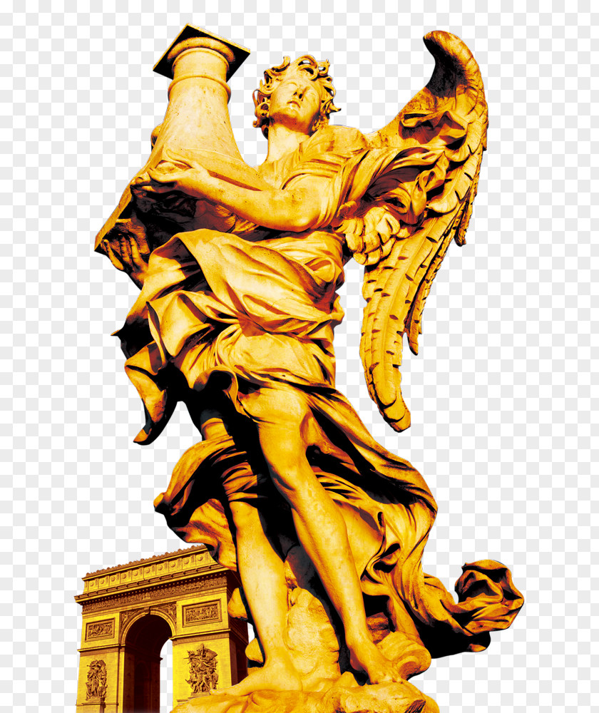 Take Angel Sculpture Vase Ponte SantAngelo Statue PNG