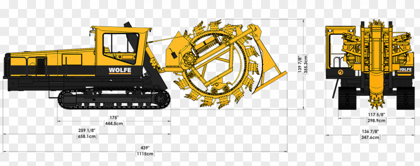 Technology Heavy Machinery Trencher PNG