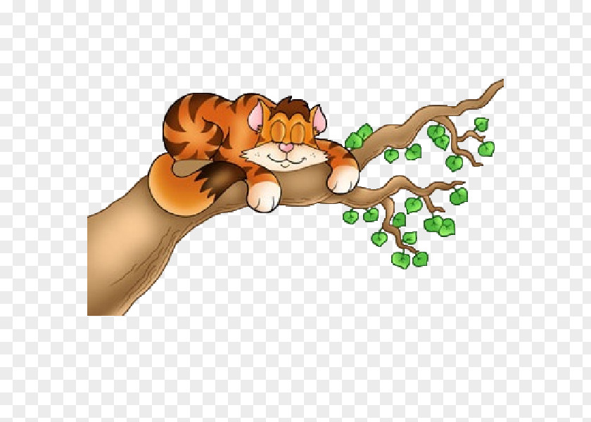 Funny Cat Tree Clip Art PNG