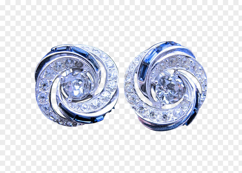 Glass Jewelry Earring Sapphire Jewellery Bling-bling PNG