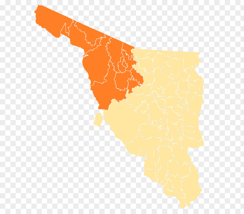 II Federal Electoral District Of Sonora Districts Mexico Election PNG
