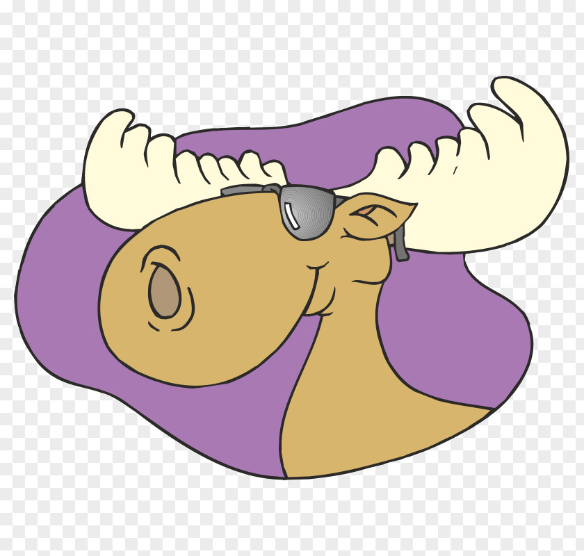 Moose Head Funny Animal Craft Magnets PNG