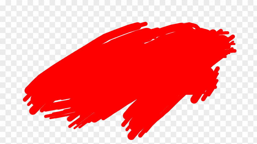 Red Paint Brush PNG