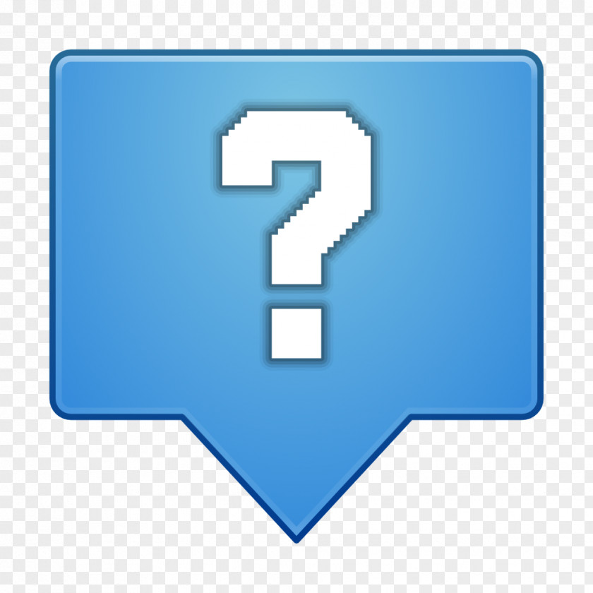 Status Dialog Question Electric Blue Symbol Number PNG