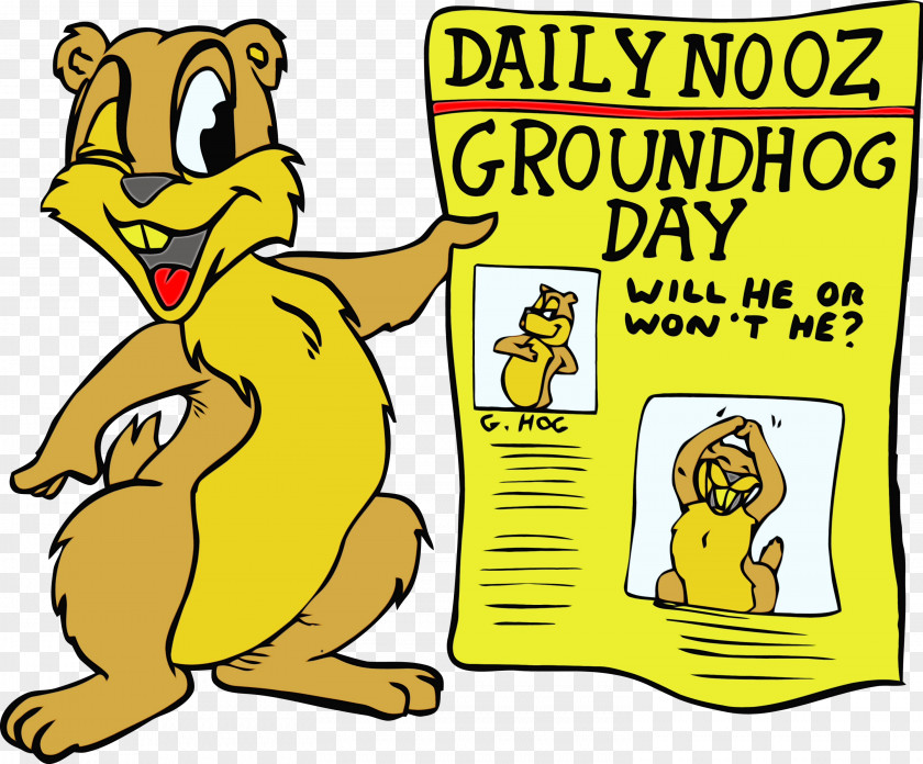Cartoon Yellow Animal Figure Humour PNG