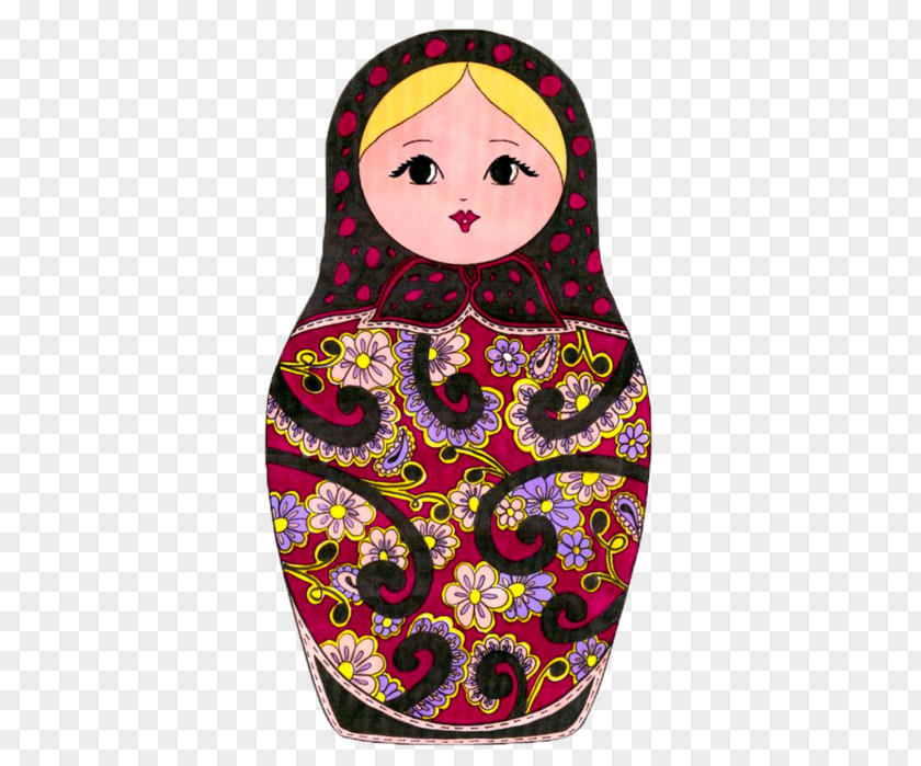 Doll Matryoshka Kokeshi Rag Bisque PNG